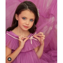 Long Purple Birthday Dress