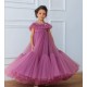 Long Purple Birthday Dress