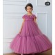 Long Purple Birthday Dress