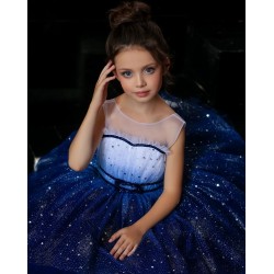 Sparkling Blue Star Birthday Dress