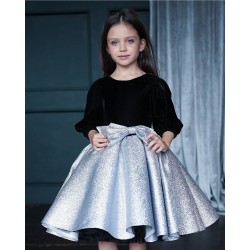Black with Silver Skirt Birthday Dress