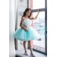 Light Turquoise with Pink Birthday Dress