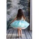 Light Turquoise with Pink Birthday Dress