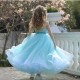 Blue Long Birthday Dress