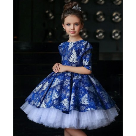 Winter Blue with Silver Birthday Dress