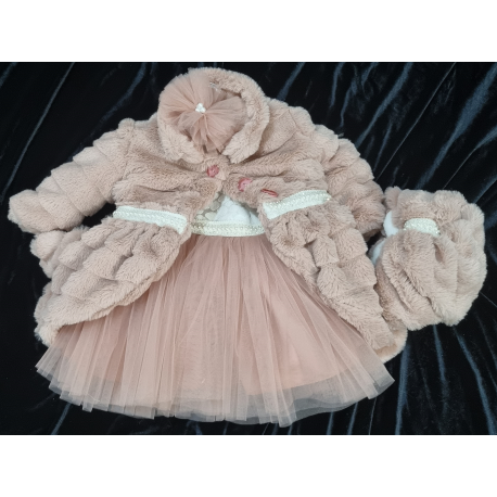 Dusty Pink Baby Set with Coat