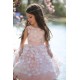 Peach Flower Birthday Dress