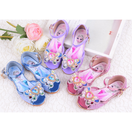 Elsa Rainbow Butterfly Flat Shoes for Girls