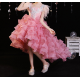 Pink Ruffle Party Dress for Girl