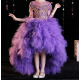 Purple Ruffle Party Dress for Girl