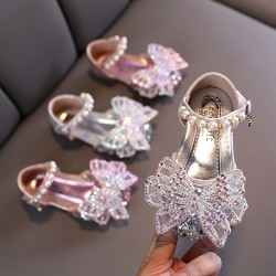 Crystal Butterfly Shoes with Pearls