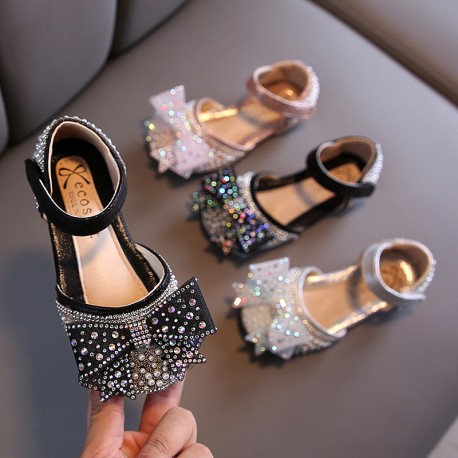 Cute Bow Rhinestones Shoes