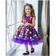 Rainbow Dots Girl Birthday Dress