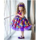 Rainbow Dots Girl Birthday Dress