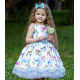 Rainbow Butterfly Girl Birthday Dress