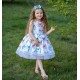 Rainbow Butterfly Girl Birthday Dress