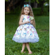 Rainbow Butterfly Girl Birthday Dress