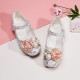 Elegant Closed Rose Pearl Shoes for Girls