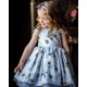 Gray Butterfly Girl Birthday Dress