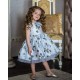 Gray Butterfly Girl Birthday Dress