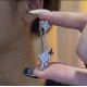 Crystal Rhombus Shape Ear Clips for Girls