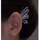 Crystal Fairy Wings Shape Ear Clips for Girls