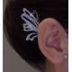 Crystal Fairy Wings Shape Ear Clips for Girls