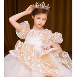 Creamy Lace Princess Dress