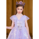 Purple Sparkling Dandelion Design Dress