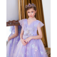 Purple Sparkling Dandelion Design Dress