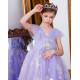 Purple Sparkling Dandelion Design Dress