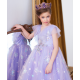 Purple Sparkling Dandelion Design Dress