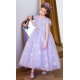 Purple Sparkling Dandelion Design Dress