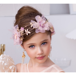 Light Purple Flower Tiara