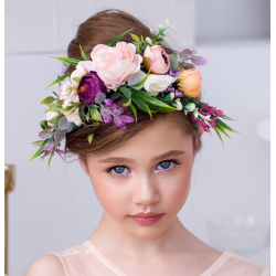 Rainbow Flower Tiara