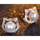 Pink Silver Hello Kitty Pearl Set