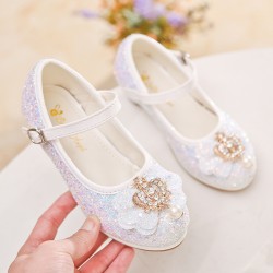 Cinderella Shoes for Girls with Rhinestone Crown