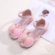 Pearl Bow Open Shoes