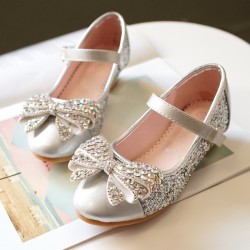 Sparkling Bow Shoes for Girls