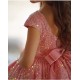 Sparkling Pink Sequins Birthday Dress