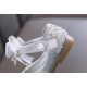 Cute Bow Stones Shoes for Girls