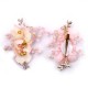 Pink Flower Spring Set - Tiara & 2 Pins