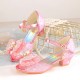 Open Pearl Butterfly Shoes for Girls