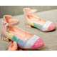 Rainbow Closed Shoes with Heel