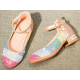 Rainbow Closed Shoes with Heel