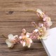 Peach Bloom Flower Set Tiara + 2 Hair Pins