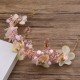 Peach Bloom Flower Set Tiara + 2 Hair Pins