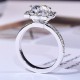 Luxury Women's Ring  Moissanite 1 Carat Diamond Geometric Shape