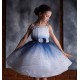 Sparkling Star Blue with White Birthday Dress