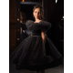 Sparkling Long Black Birthday Dress